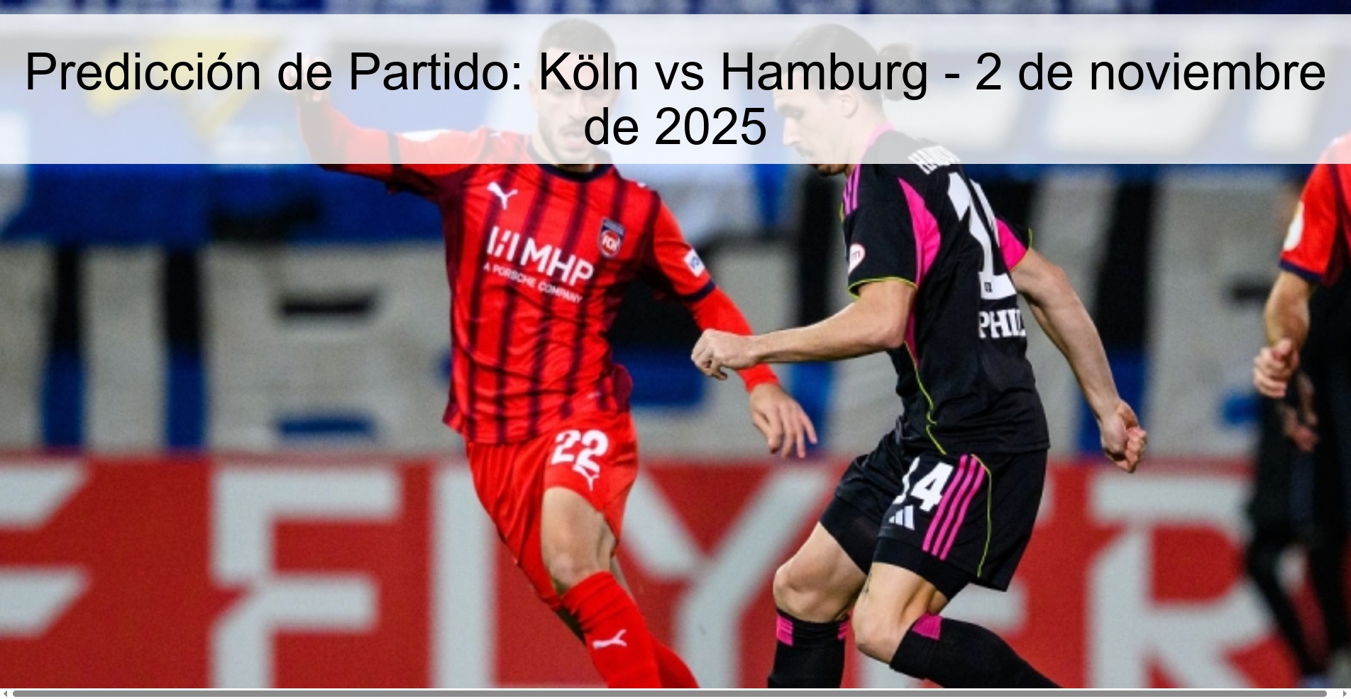 Match Prediction: Köln vs Hamburg - November 2, 2025 1 319274