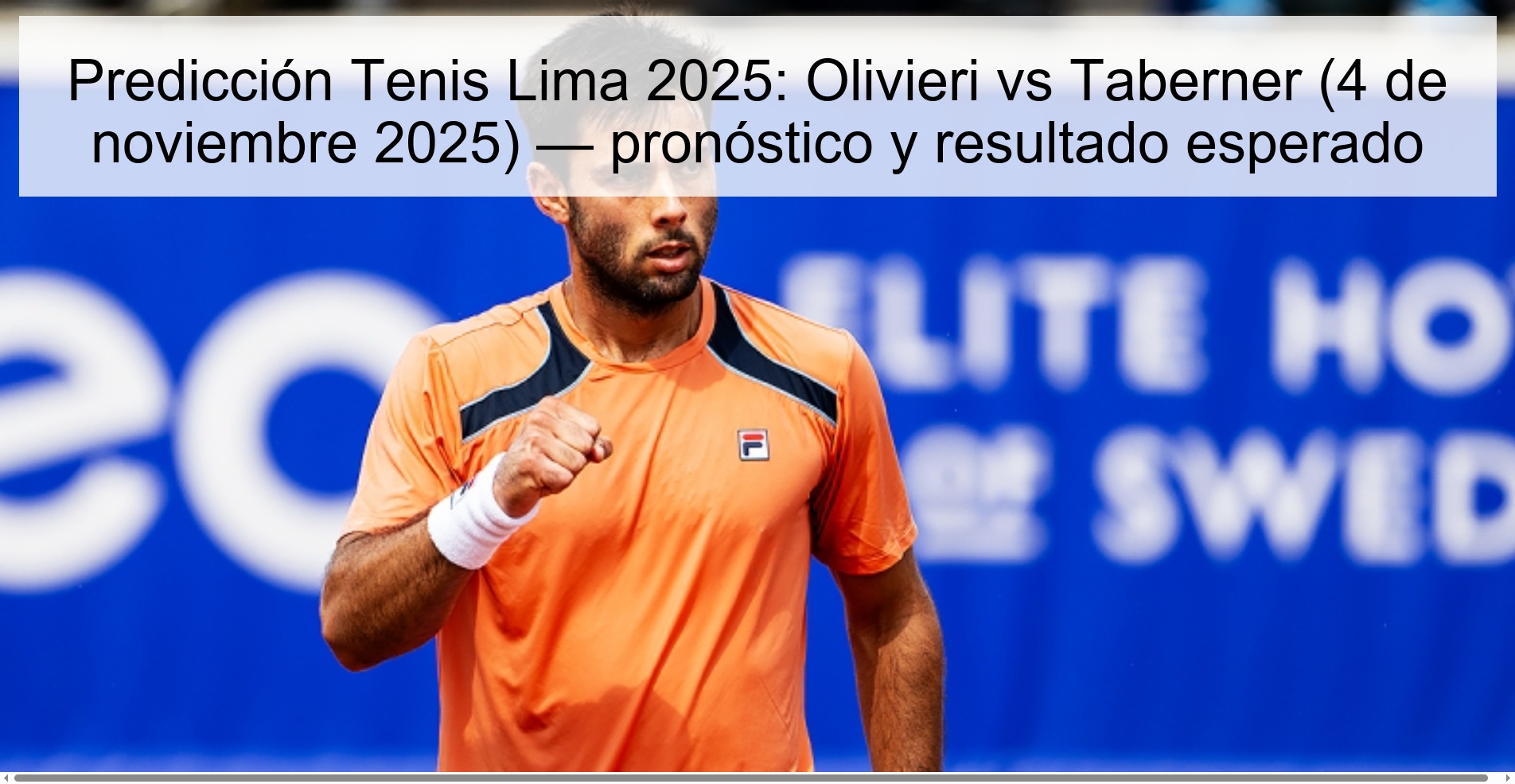 Predicción Tenis Lima 2025: Olivieri vs Taberner (4 de noviembre 2025) — pronóstico y resultado esperado 1 320187