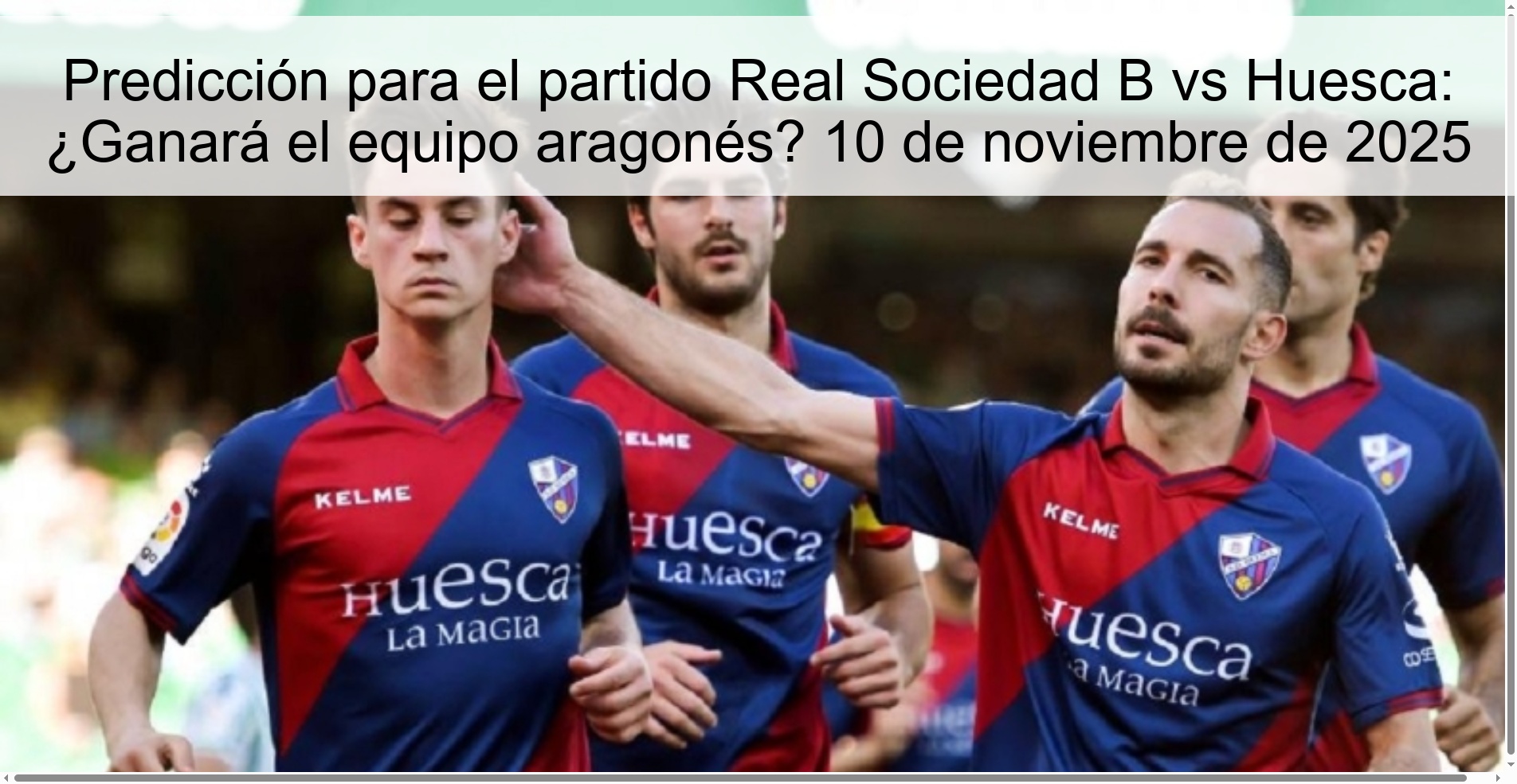 Prediction for the Real Sociedad B vs Huesca match: Will the Aragonese team win? November 10, 2025 1 320246