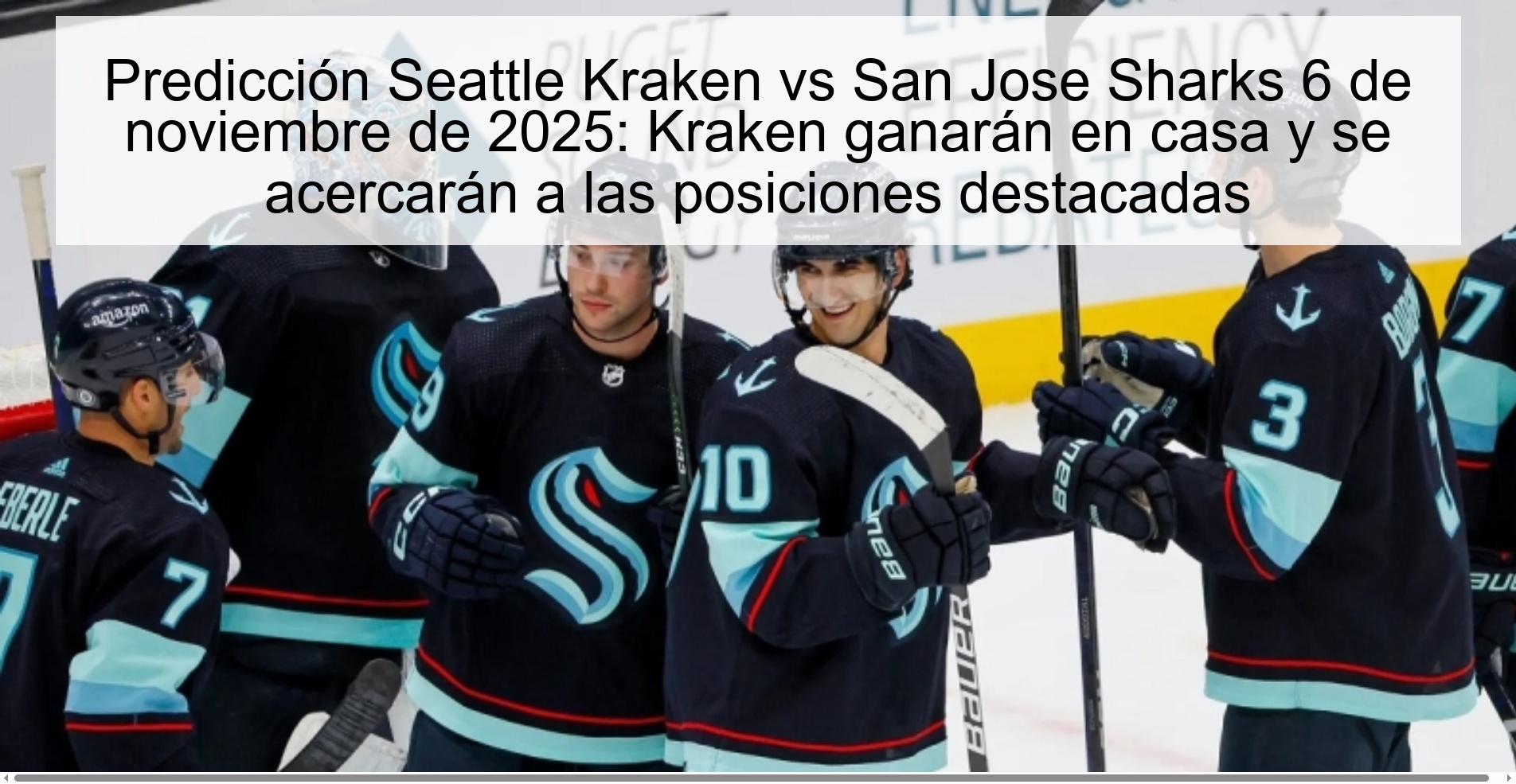 Predicción Seattle Kraken vs San Jose Sharks 6 de noviembre de 2025: Kraken ganarán en casa y se acercarán a las posiciones destacadas 1 320449