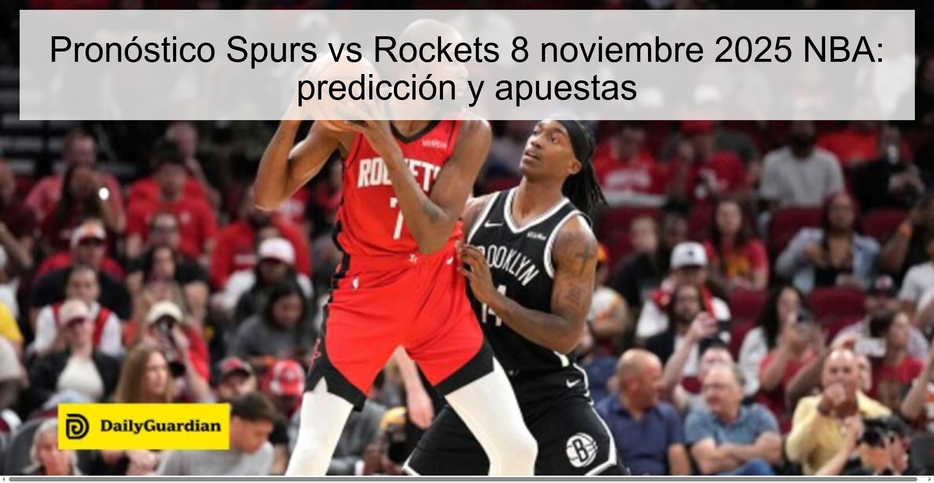 Spurs vs Rockets Prediction November 8, 2025 NBA: prediction and bets 1 321332