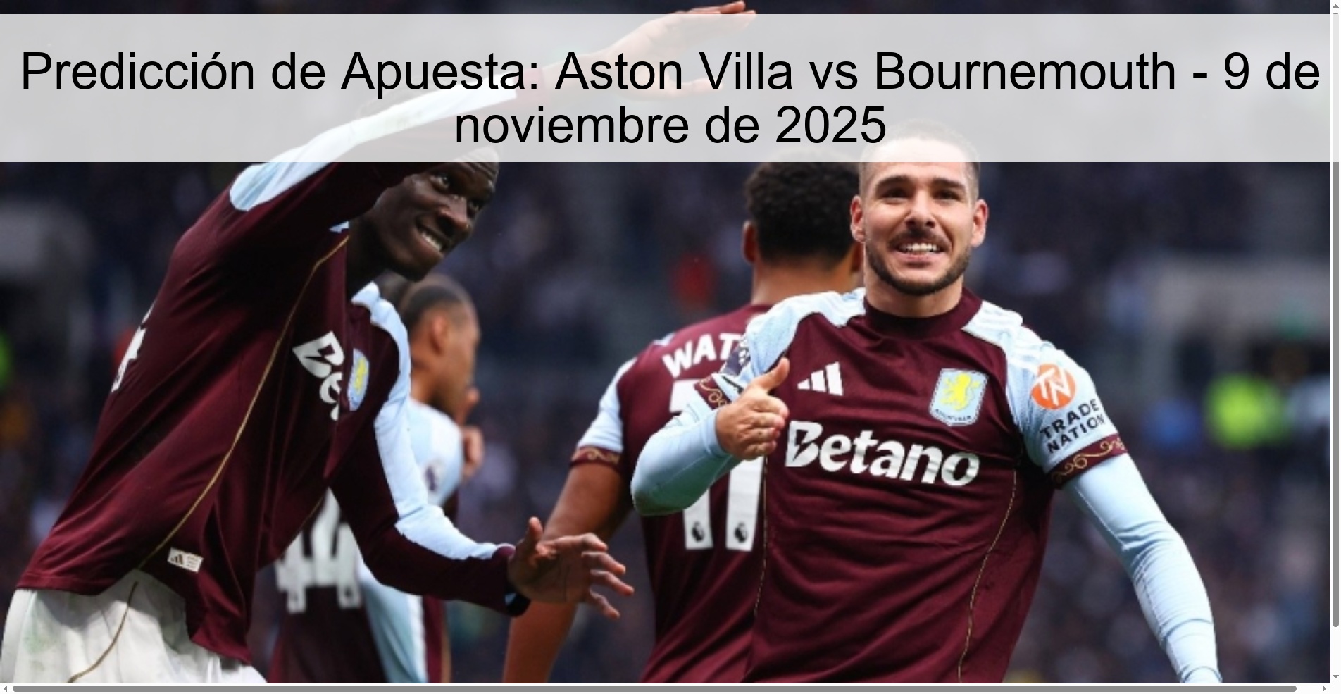 Betting Prediction: Aston Villa vs Bournemouth – November 9, 2025 1 321828