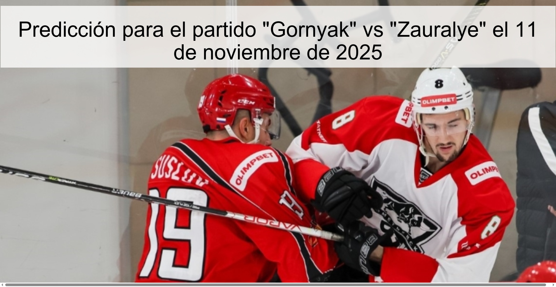 Predicción para el partido "Gornyak" vs "Zauralye" el 11 de noviembre de 2025 1 322342