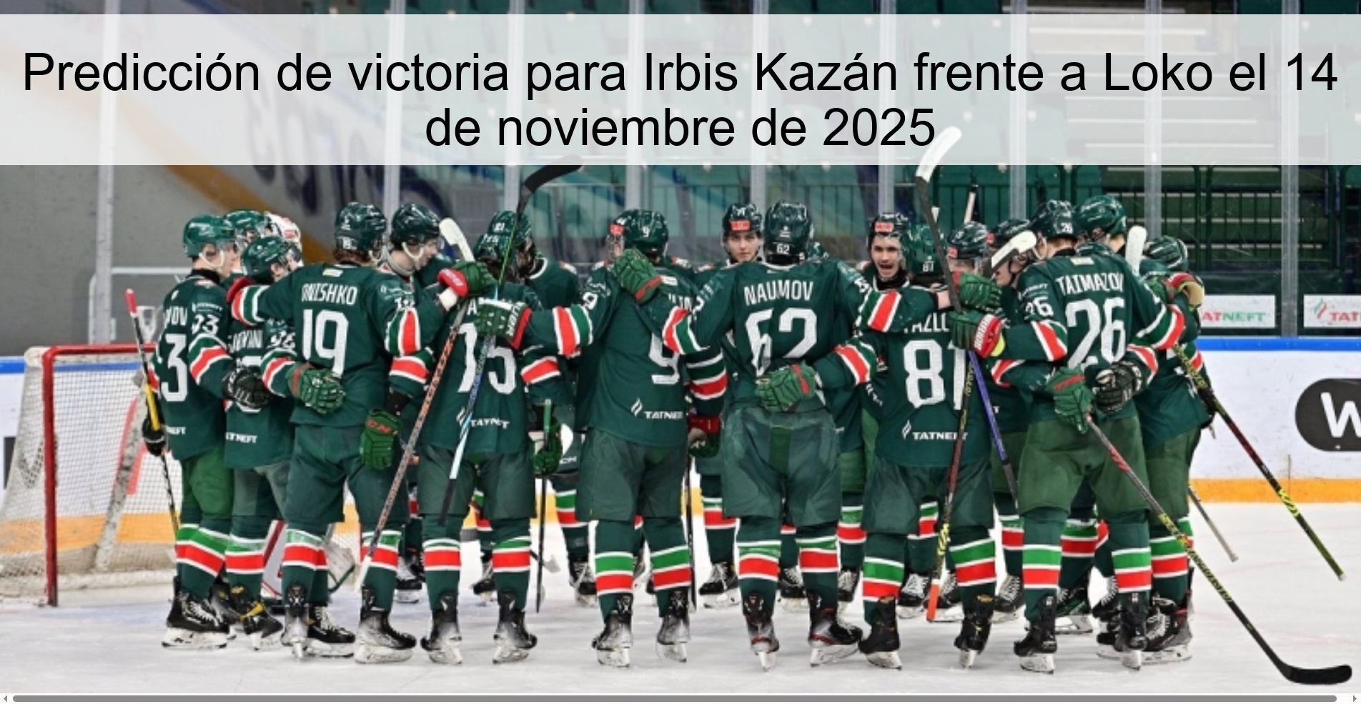 Predicción de victoria para Irbis Kazán frente a Loko el 14 de noviembre de 2025 1 323414 2