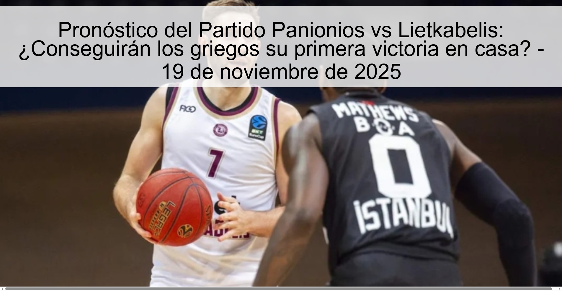 Panionios vs Lietkabelis Match Prediction: Will the Greeks get their first home win? - November 19, 2025 1 325227