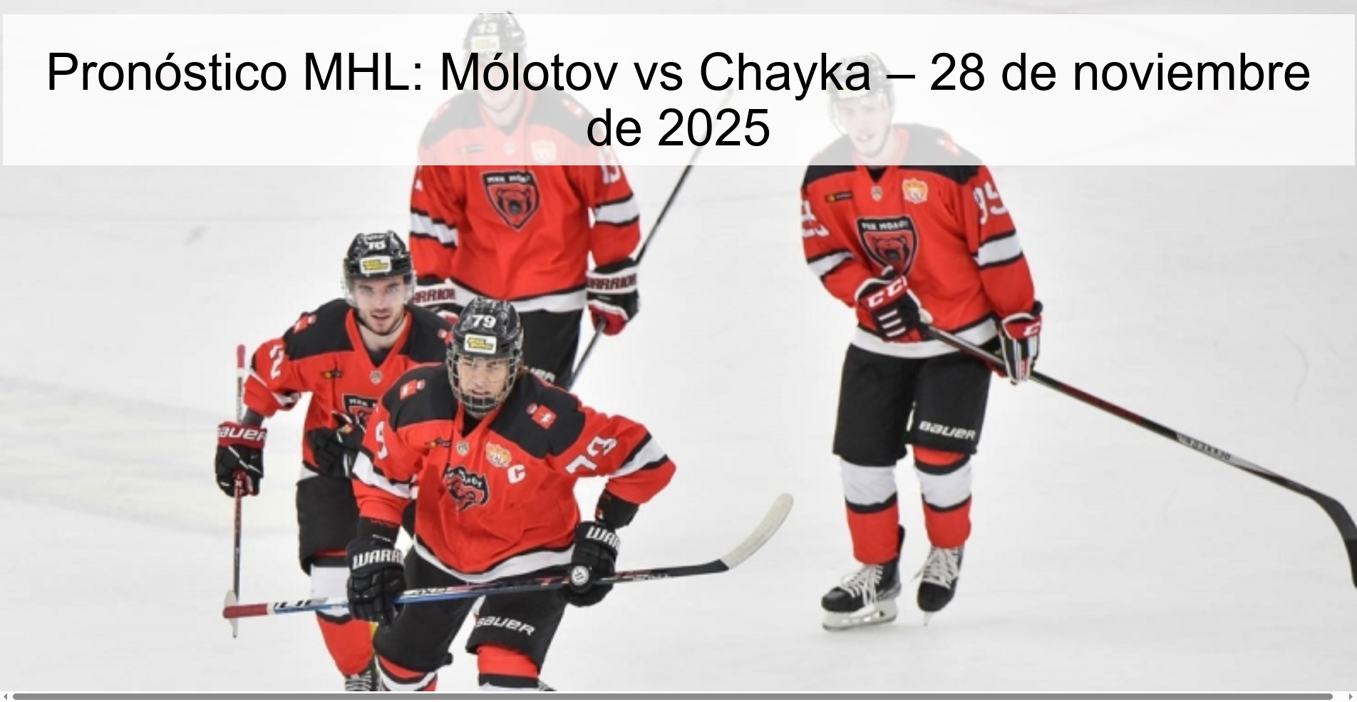 Pronóstico MHL: Mólotov vs Chayka – 28 de noviembre de 2025 1 328126
