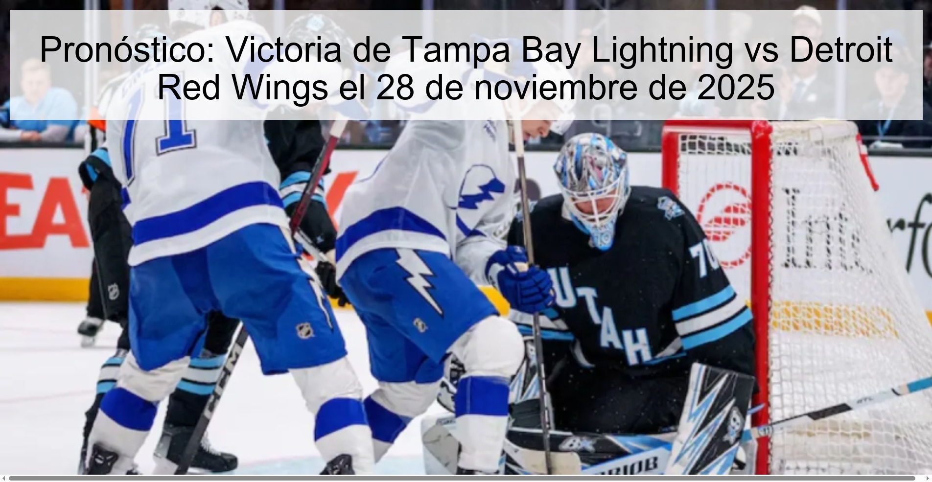 Prediction: Tampa Bay Lightning win vs. Detroit Red Wings on November 28, 2025 1 328166