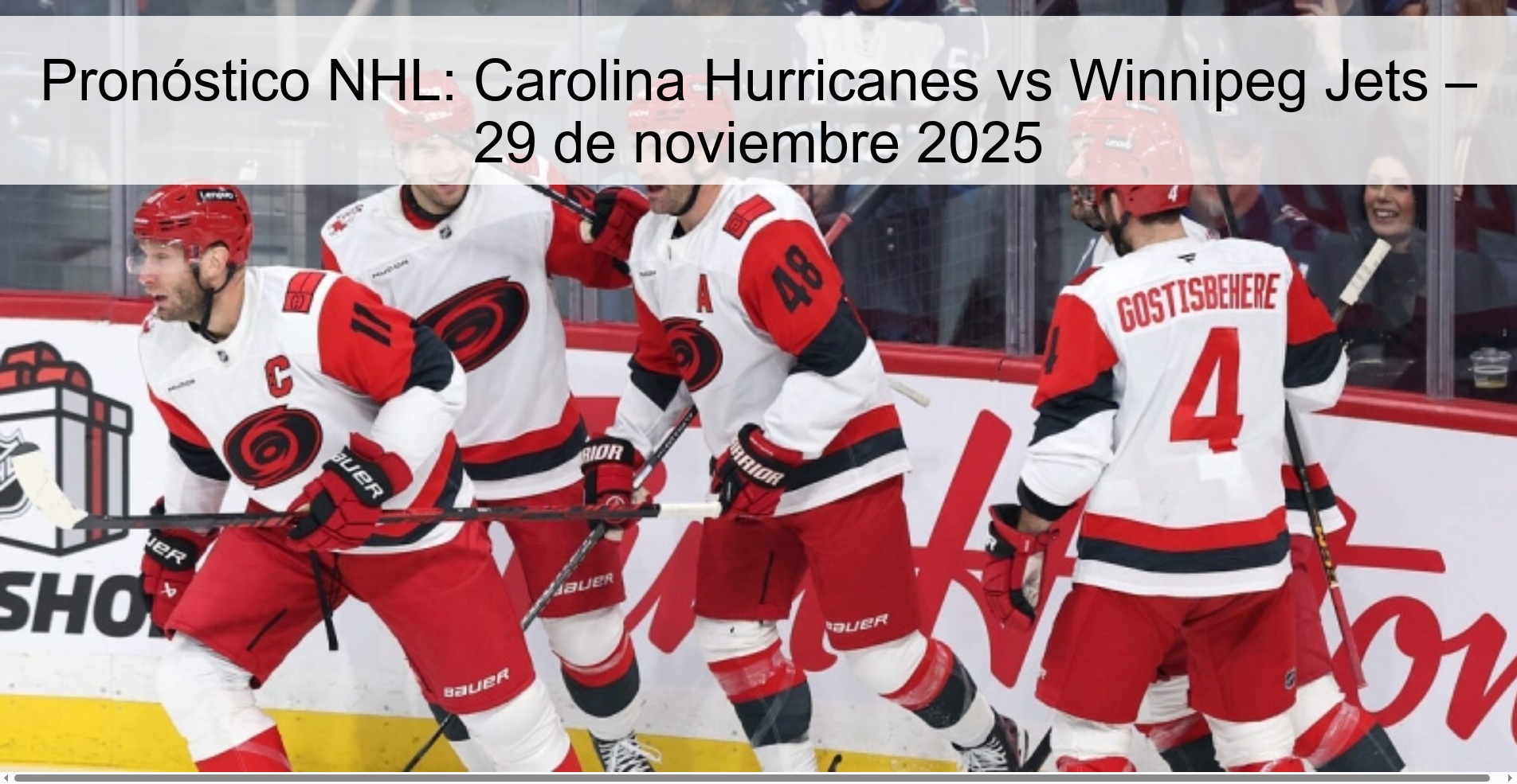 Pronóstico NHL: Carolina Hurricanes vs Winnipeg Jets – 29 de noviembre 2025 1 328405