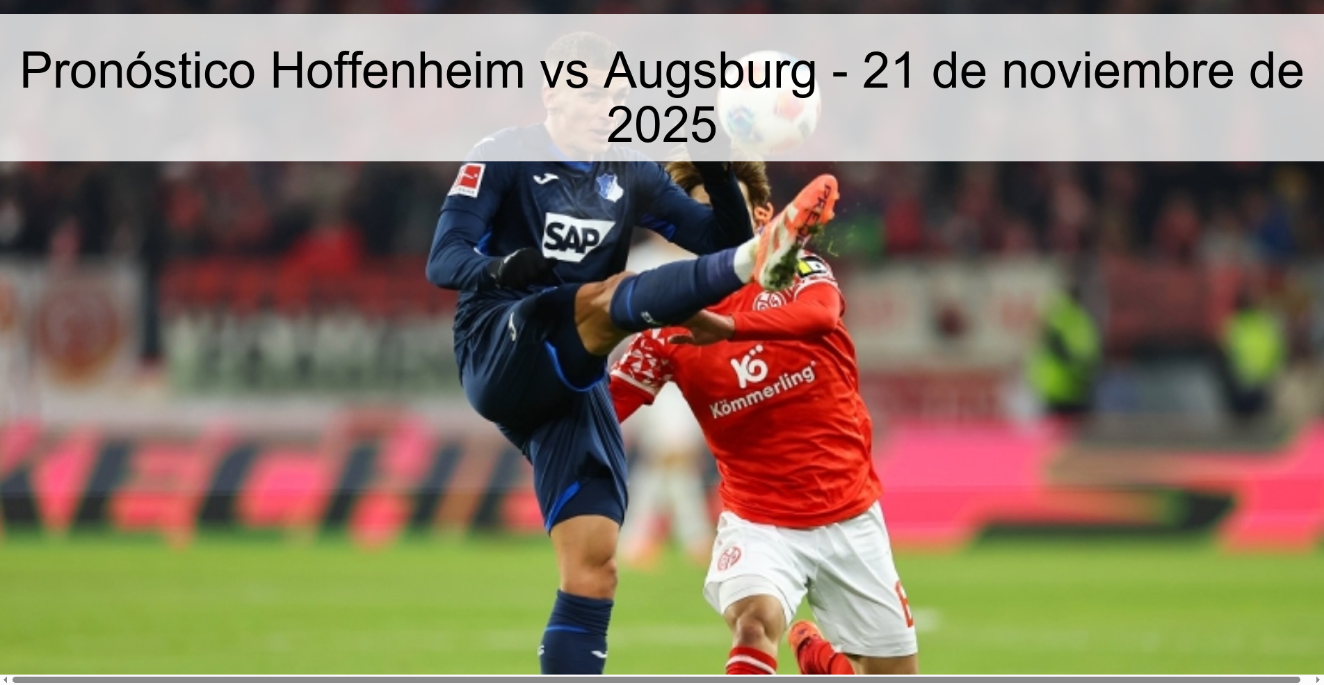 Pronóstico Hoffenheim vs Augsburg - 21 de noviembre de 2025 1 328604