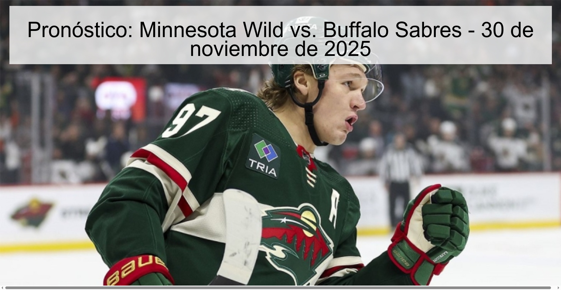 Pronóstico: Minnesota Wild vs. Buffalo Sabres - 30 de noviembre de 2025 1 328790