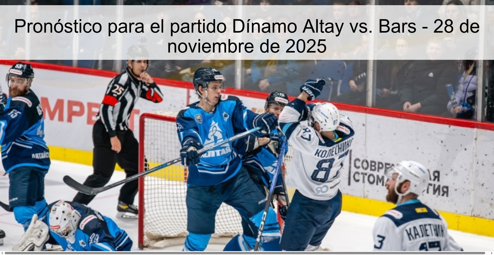 Prediction for the match Dinamo Altay vs. Bars - November 28, 2025 1 328815