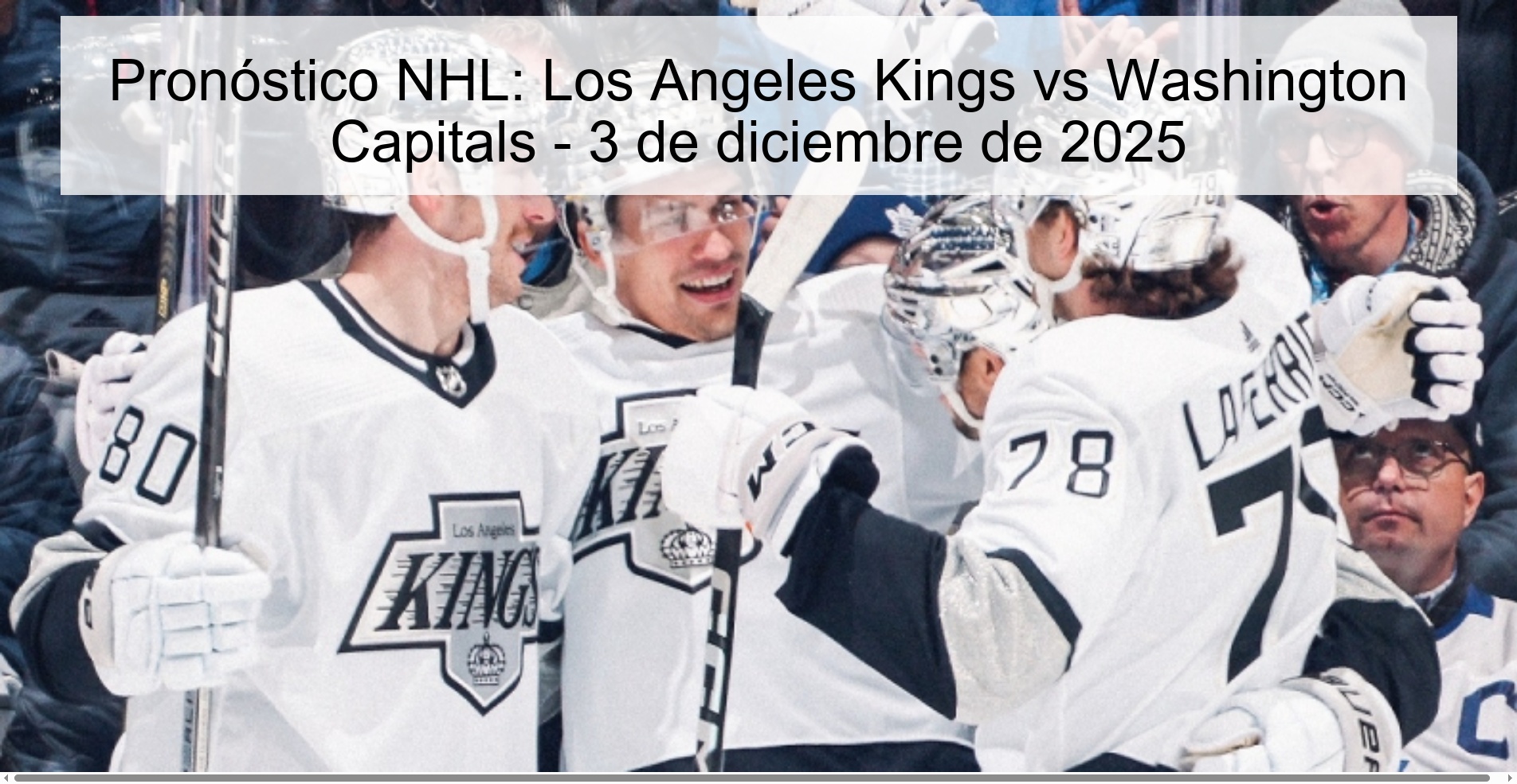 NHL Prediction: Los Angeles Kings vs Washington Capitals - December 3, 2025 1 329719
