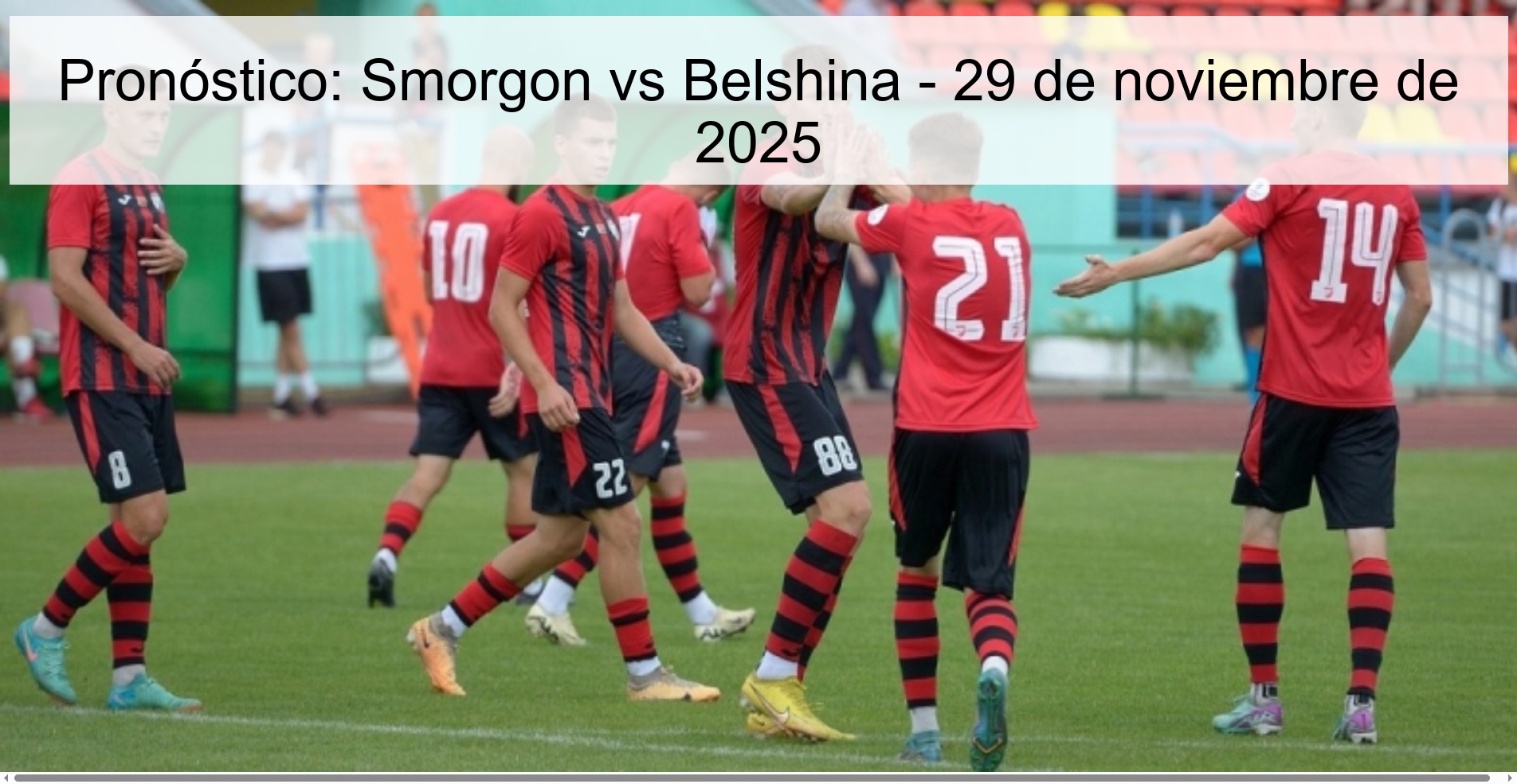 Prediction: Smorgon vs Belshina – November 29, 2025 1 329764