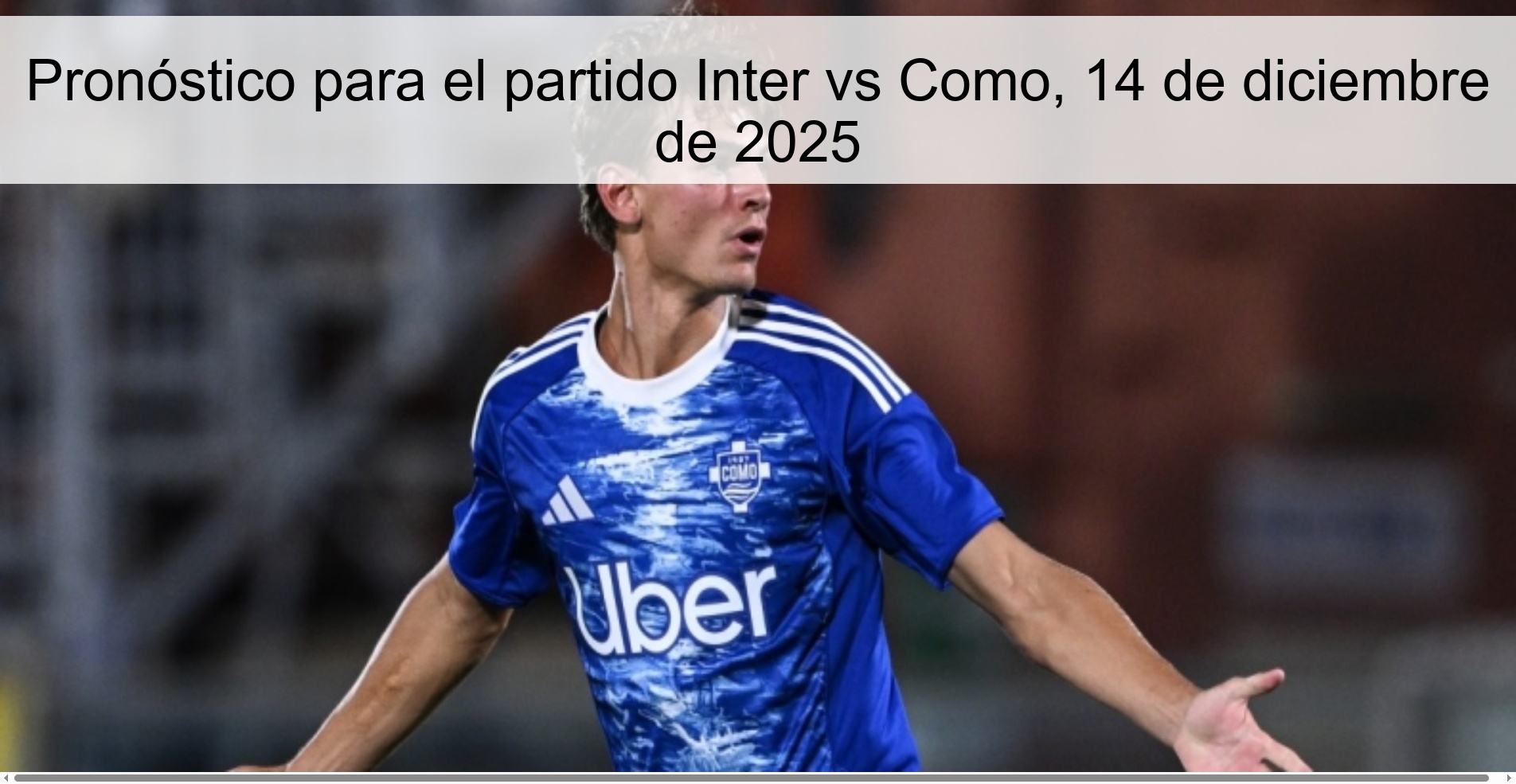 Prediction for the match Inter vs Como, December 14, 2025