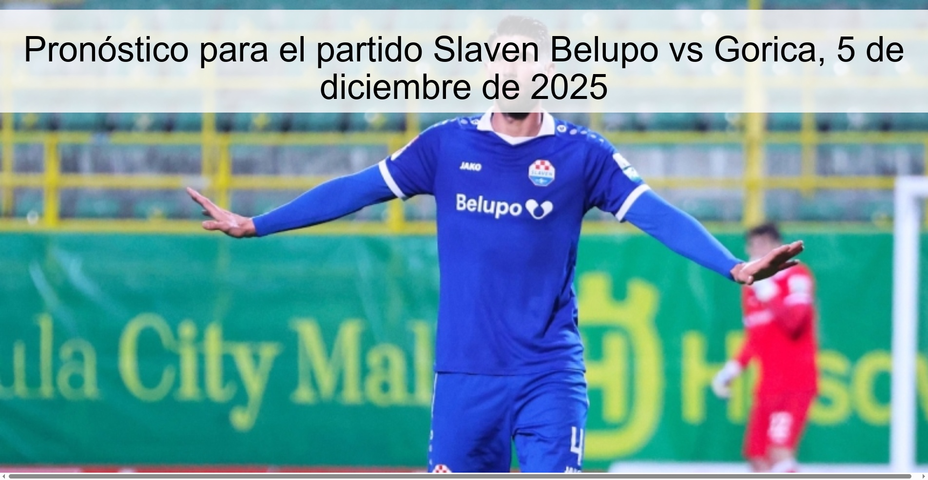Prediction for the match Slaven Belupo vs Gorica, December 5, 2025