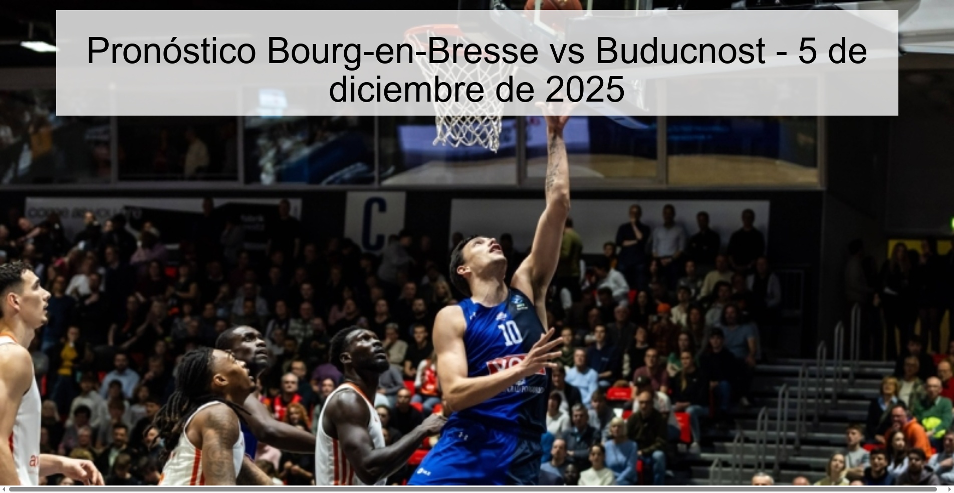 Bourg-en-Bresse vs Buducnost Prediction – December 5, 2025