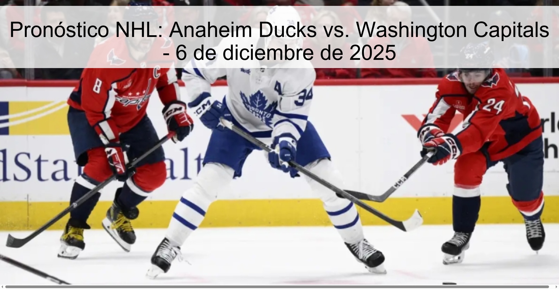 NHL Prediction: Anaheim Ducks vs. Washington Capitals – December 6, 2025