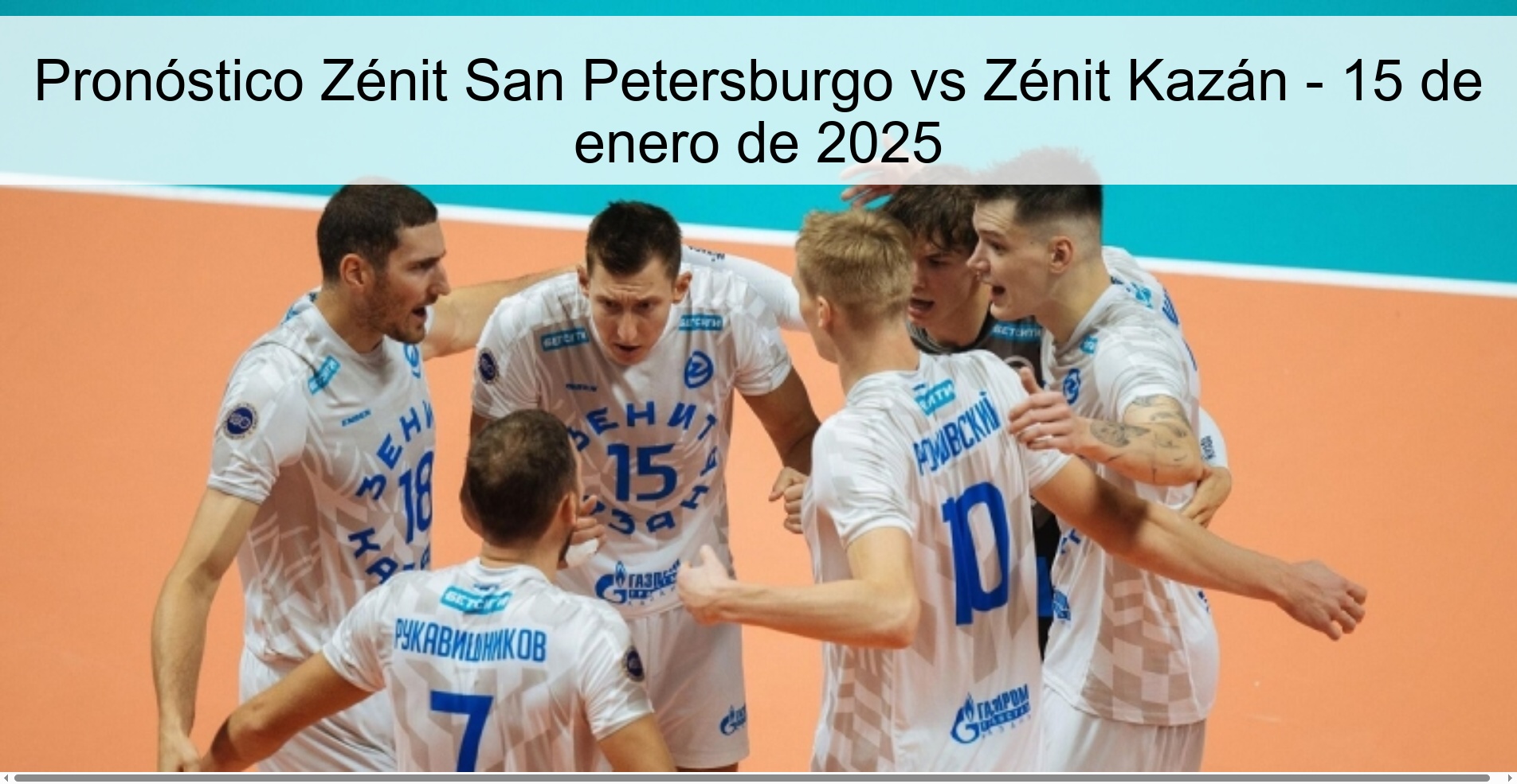 Zénit Saint Petersburg vs Zénit Kazan Prediction - January 15, 2025