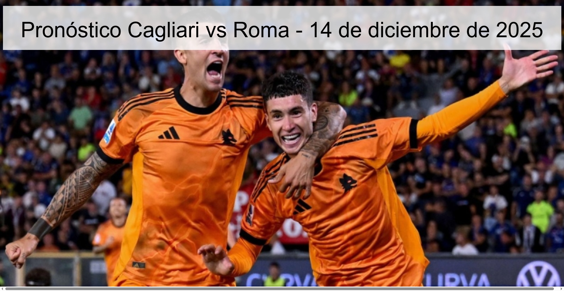 Cagliari vs Roma Prediction – December 14, 2025