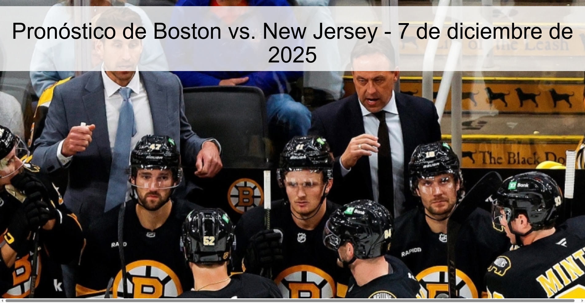 Boston vs. Prediction New Jersey - December 7, 2025
