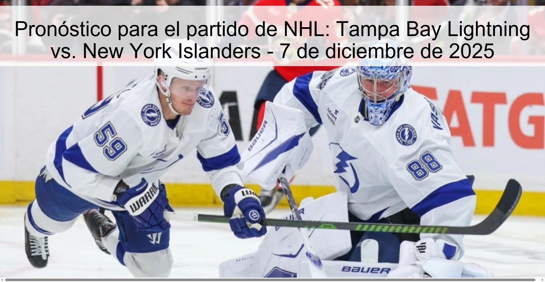 Prediction for the NHL game: Tampa Bay Lightning vs. New York Islanders – December 7, 2025