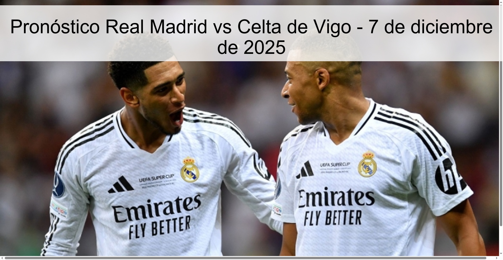 Real Madrid vs Celta de Vigo Prediction - December 7, 2025