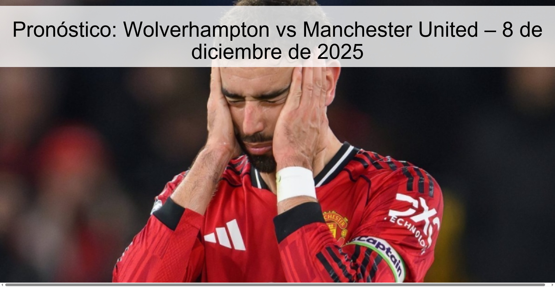 Prediction: Wolverhampton vs Manchester United – December 8, 2025