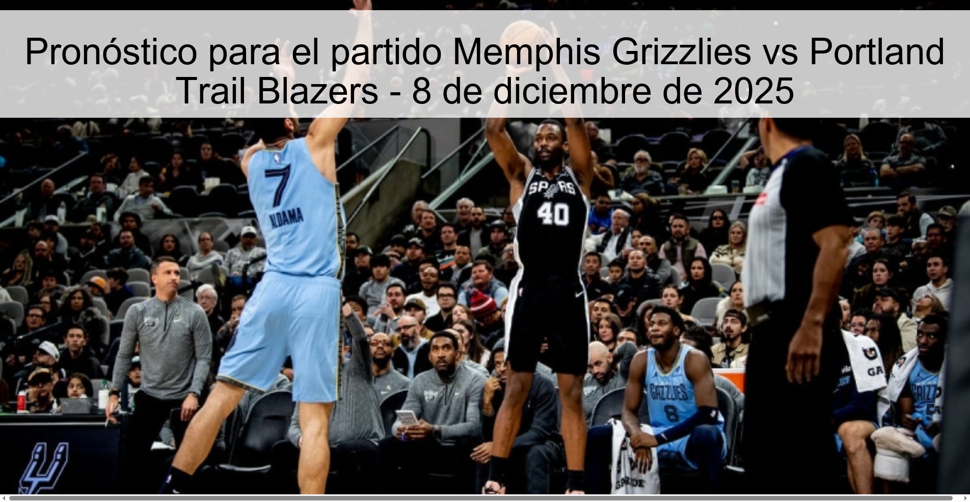 Prediction for the match Memphis Grizzlies vs Portland Trail Blazers - December 8, 2025