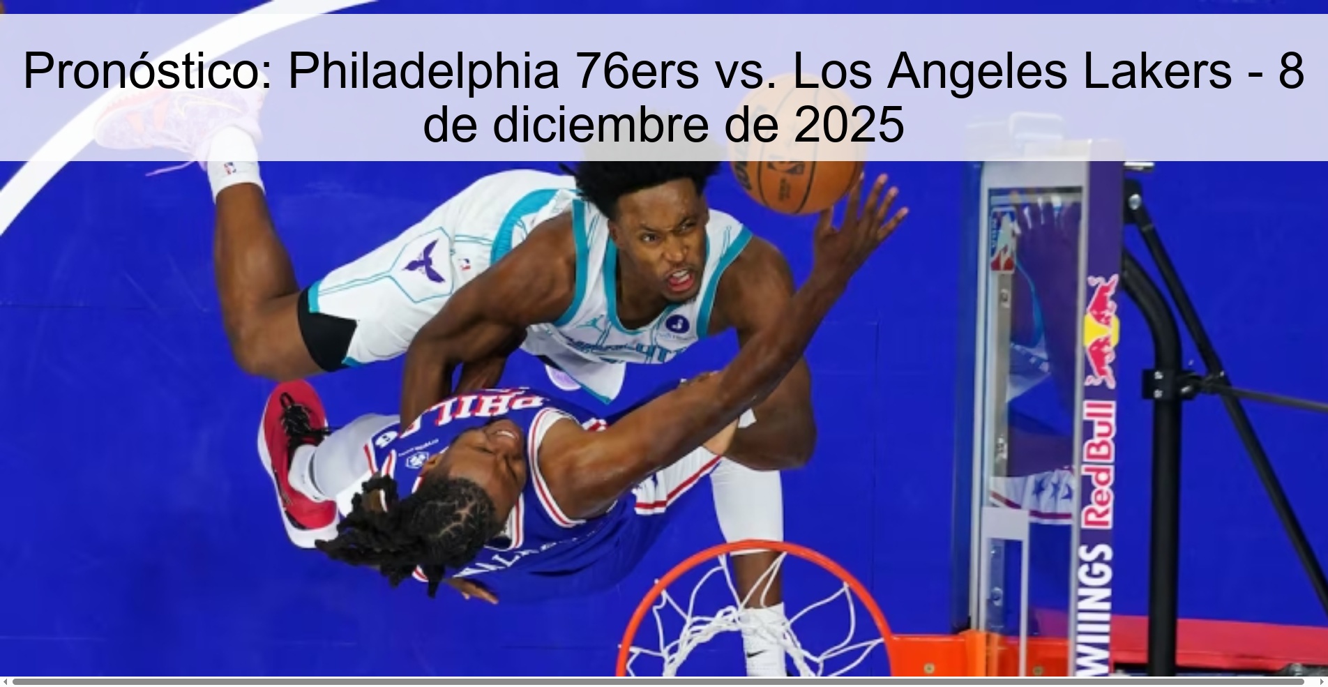 Pronóstico: Philadelphia 76ers vs. Los Angeles Lakers - 8 de diciembre de 2025