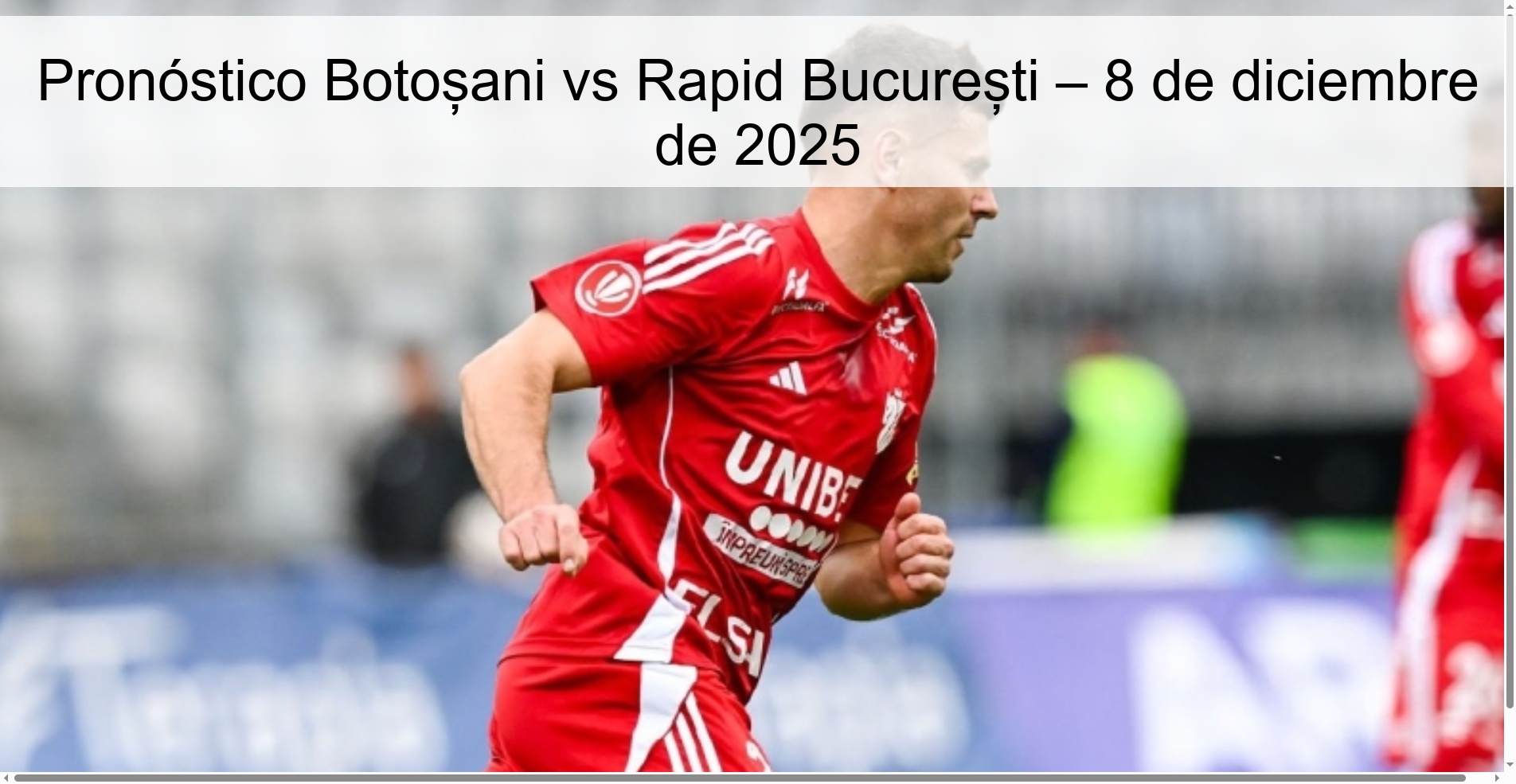 Pronóstico Botoșani vs Rapid București – 8 de diciembre de 2025 Pronóstico Botoșani vs Rapid București – 8 de diciembre de 2025