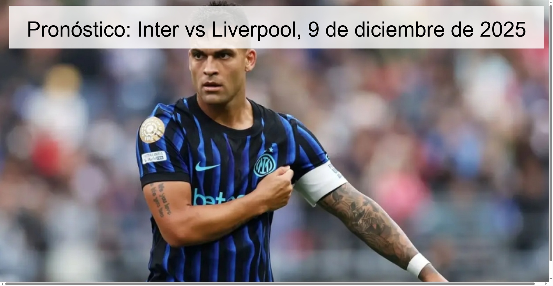 Pronóstico: Inter vs Liverpool, 9 de diciembre de 2025 Pronóstico: Inter vs Liverpool, 9 de diciembre de 2025