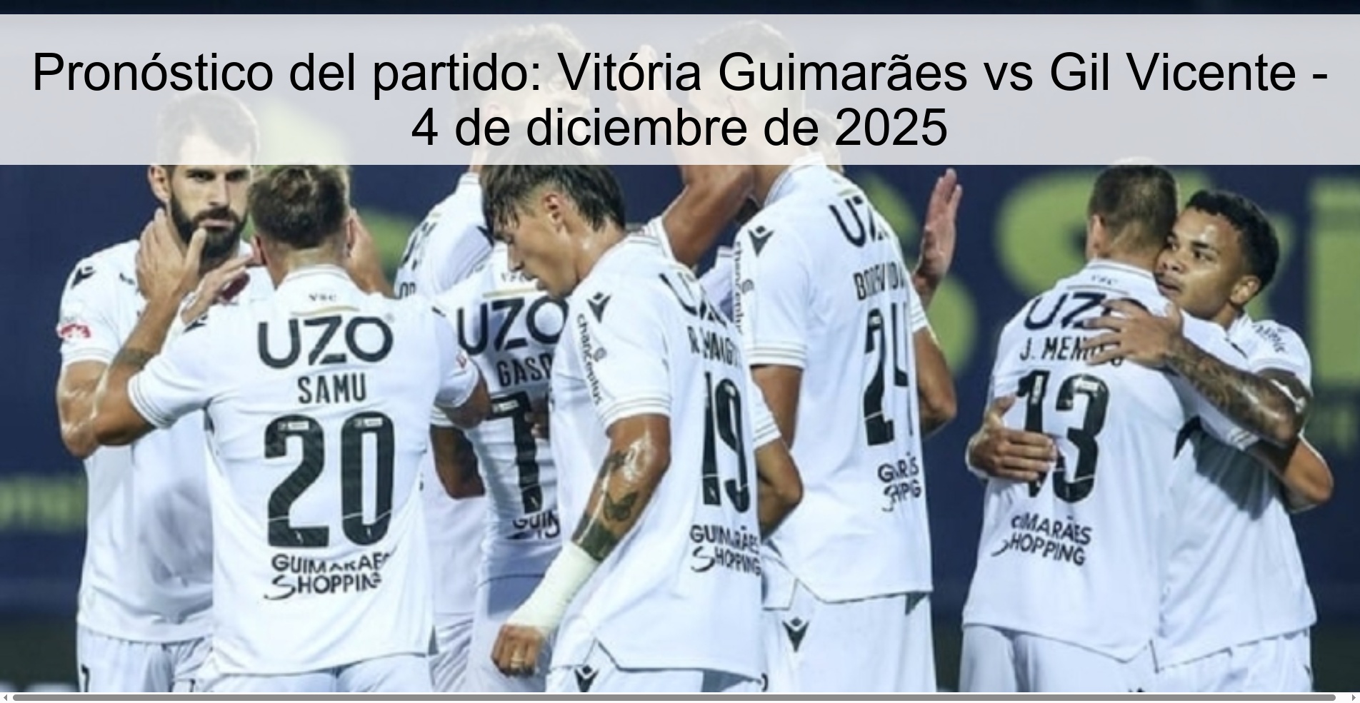 Match Prediction: Vitória Guimarães vs Gil Vicente – December 4, 2025