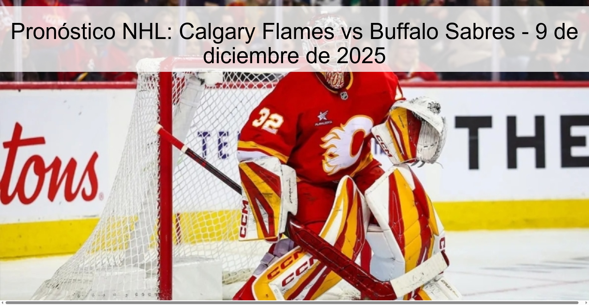 NHL Prediction: Calgary Flames vs Buffalo Sabers – December 9, 2025