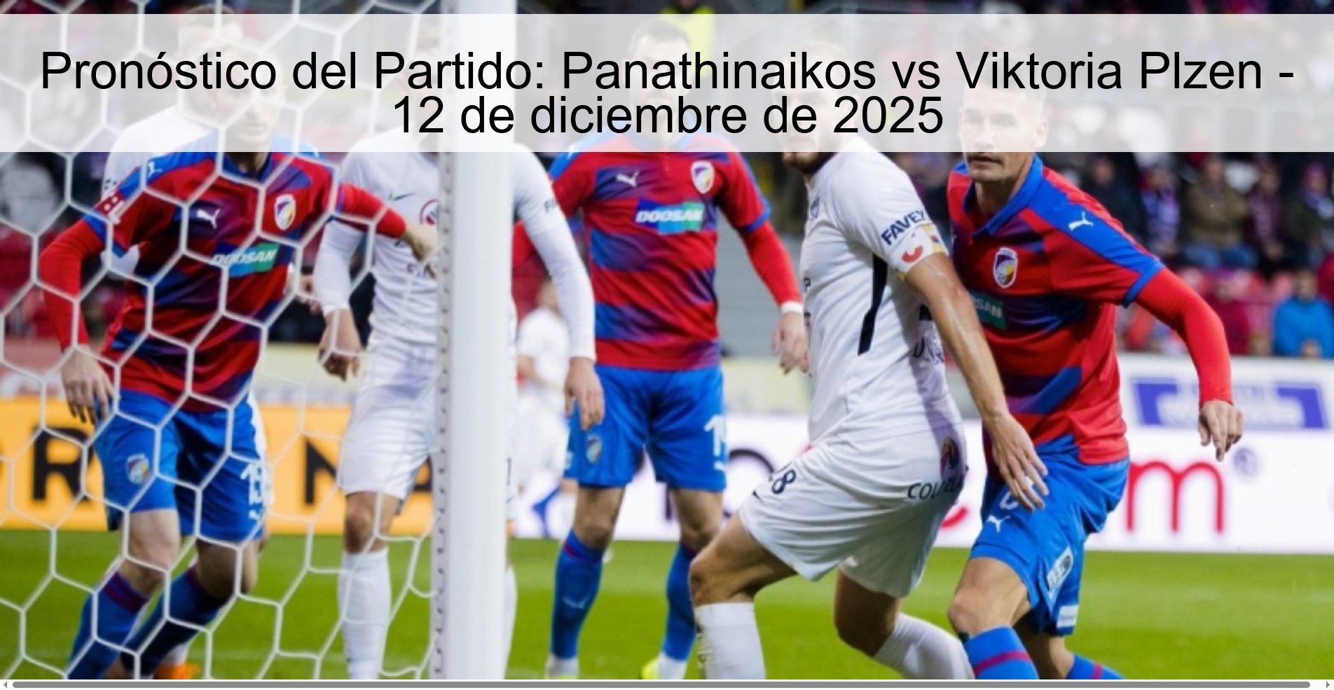 Match Prediction: Panathinaikos vs Viktoria Plzen - December 12, 2025