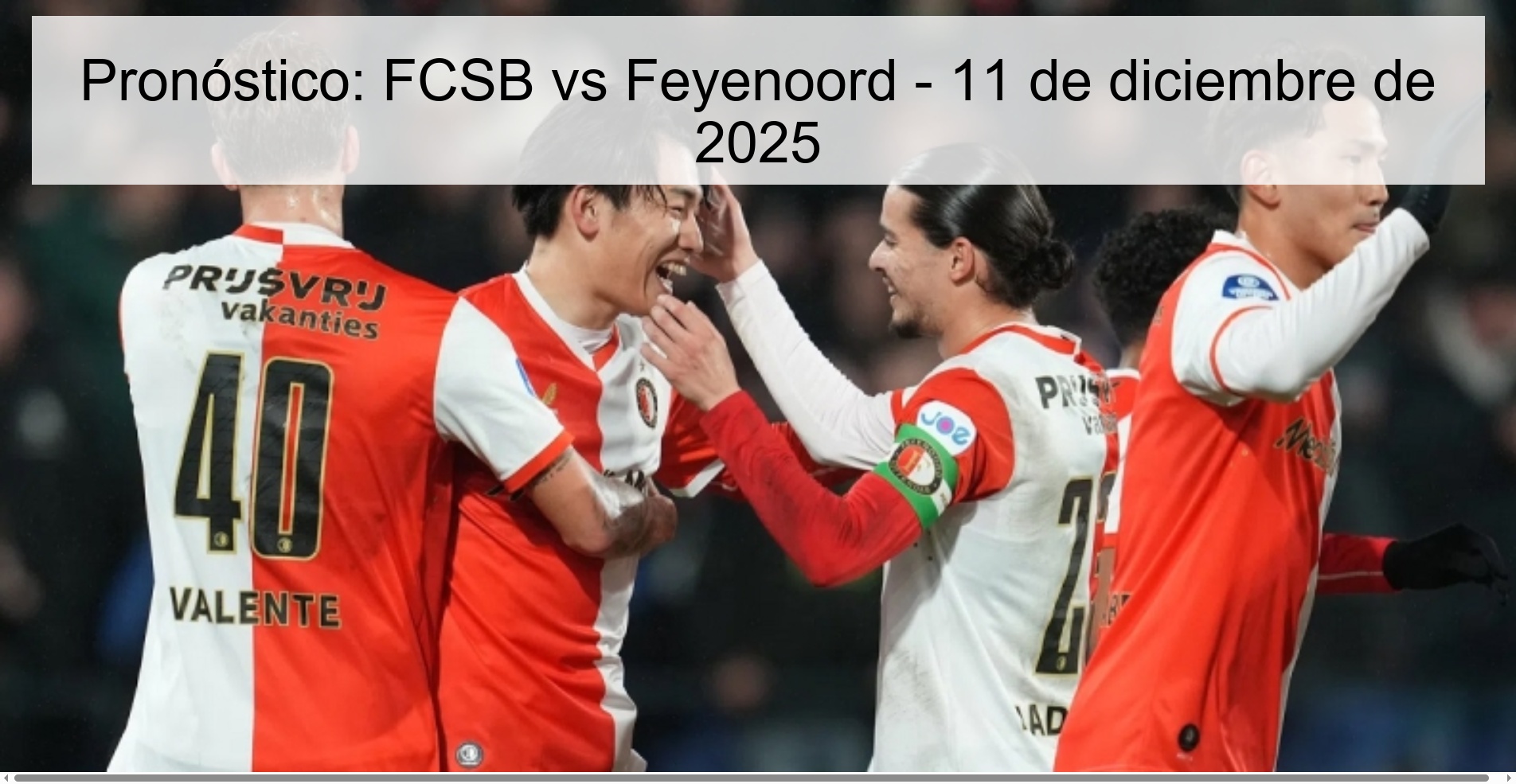 Pronóstico: FCSB vs Feyenoord – 11 de diciembre de 2025