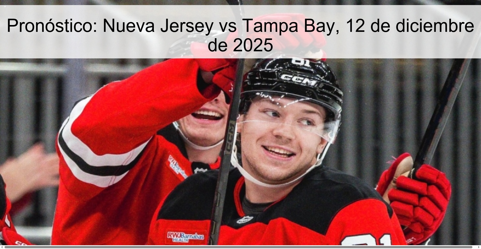 Pronóstico: Nueva Jersey vs Tampa Bay, 12 de diciembre de 2025 Pronóstico: Nueva Jersey vs Tampa Bay, 12 de diciembre de 2025