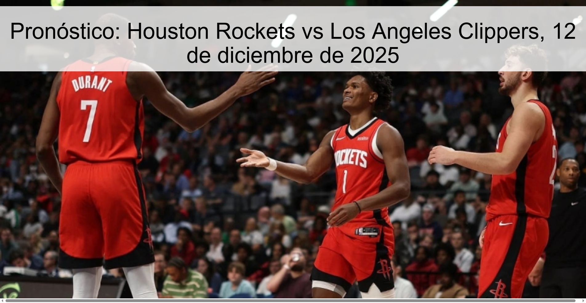 Prediction: Houston Rockets vs Los Angeles Clippers, December 12, 2025