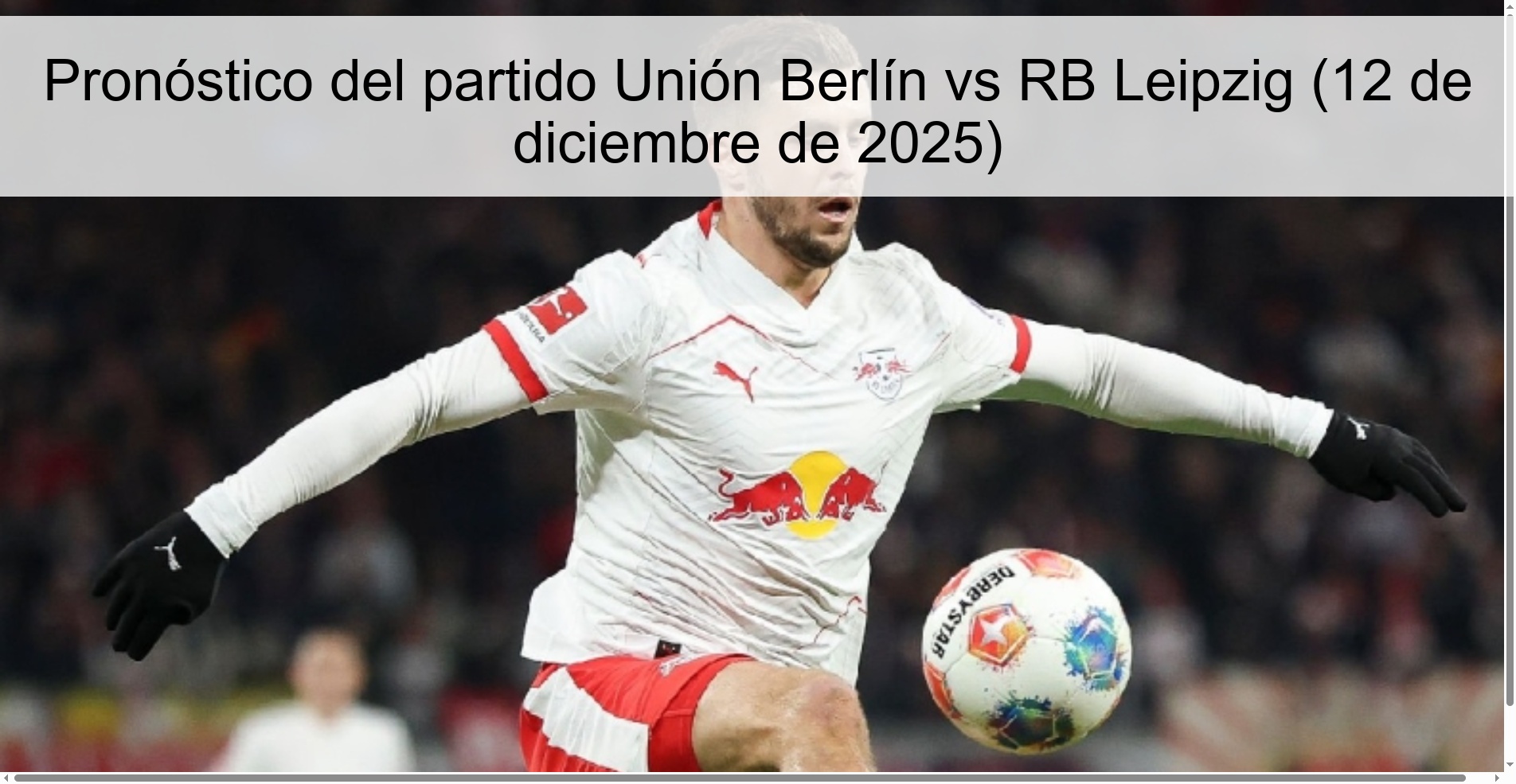 Union Berlin vs RB Leipzig Prediction (December 12, 2025)