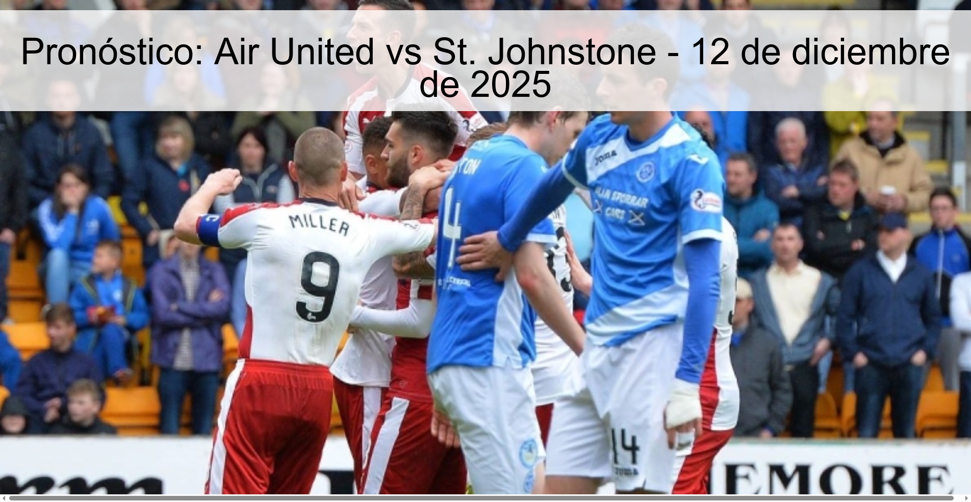 Prediction: Air United vs St. Johnstone – December 12, 2025