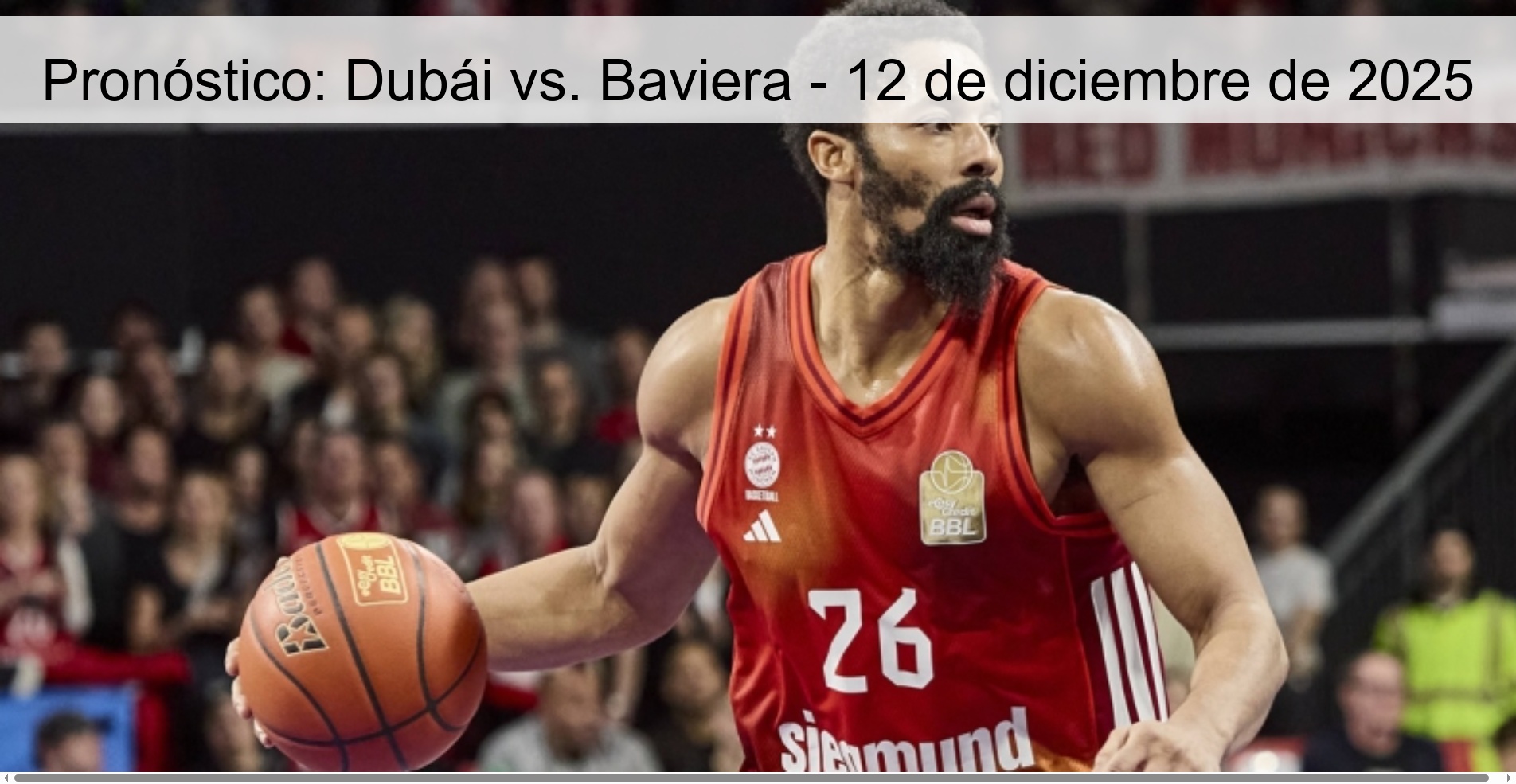 Prediction: Dubai vs. Bavaria - December 12, 2025