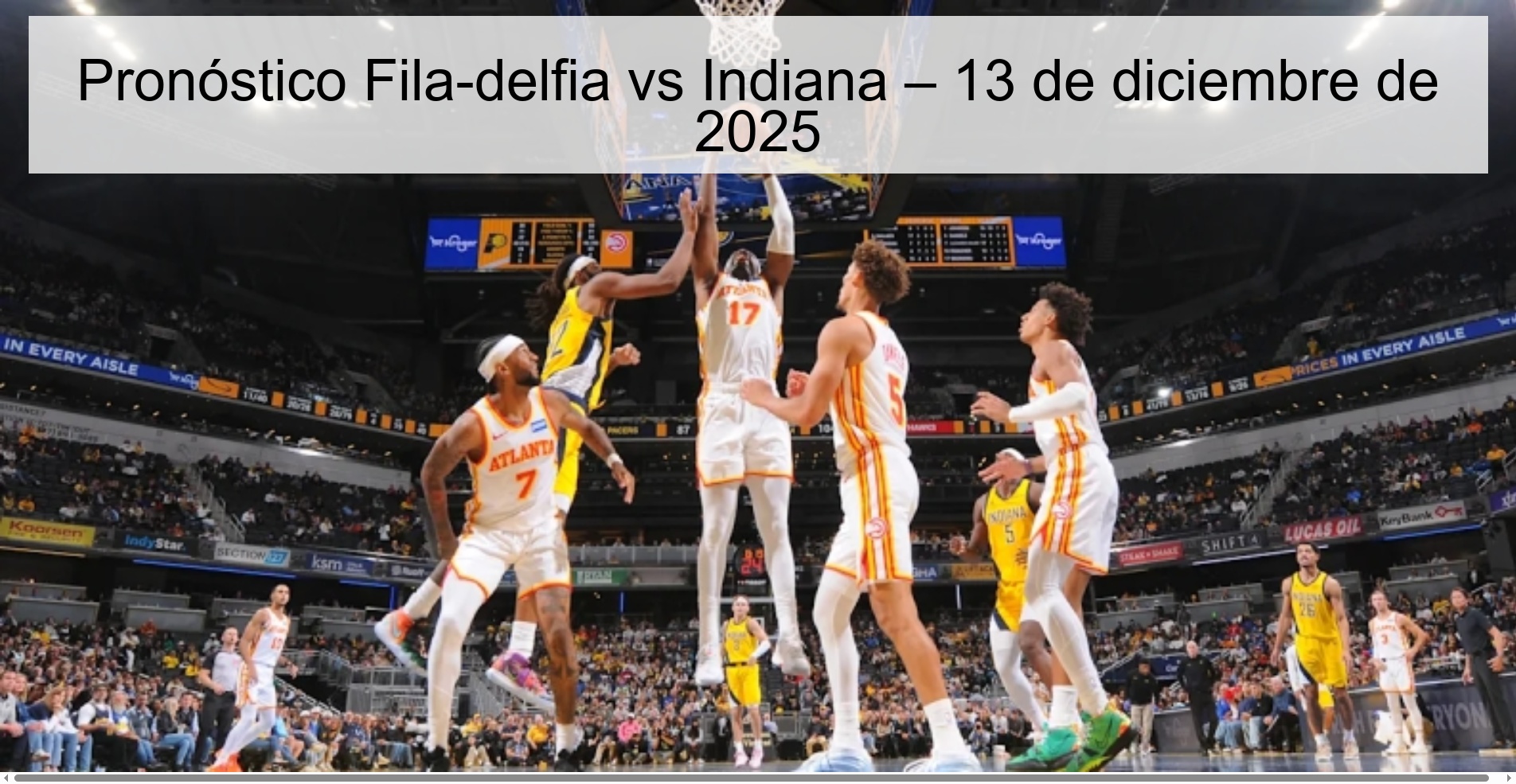 Philadelphia vs Indiana Prediction – December 13, 2025