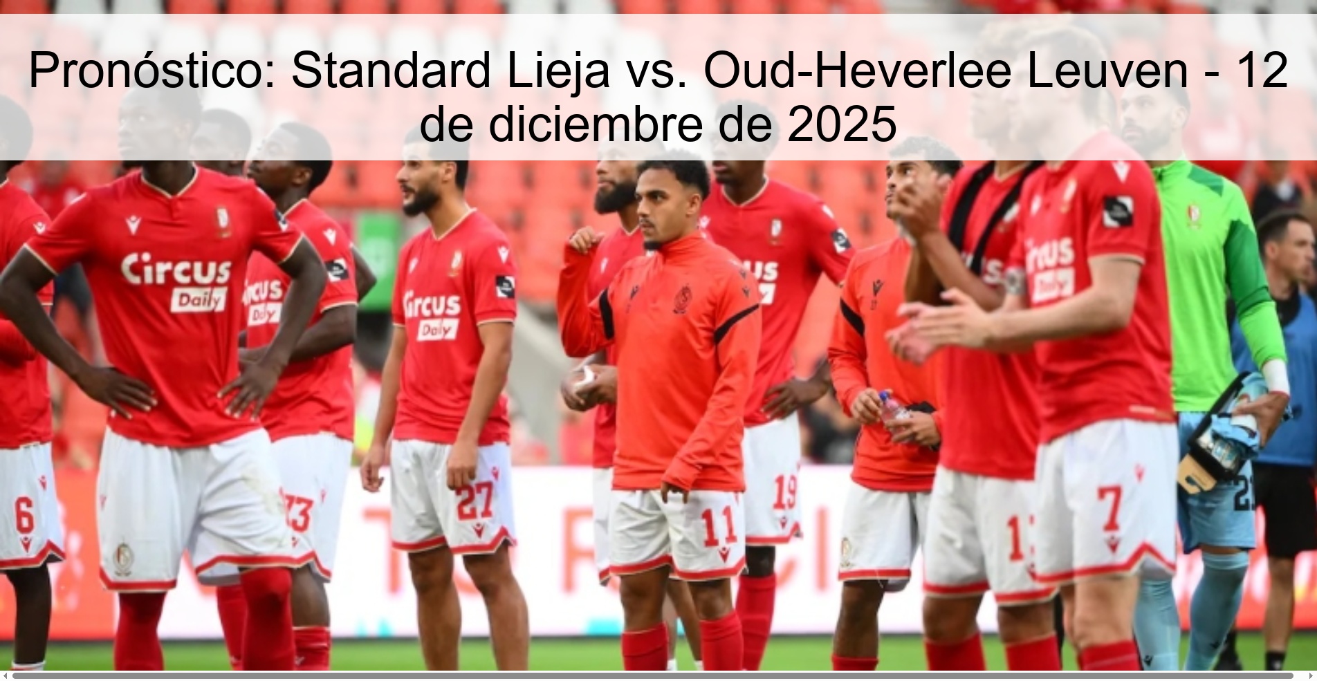 Prediction: Standard Liege vs. Oud-Heverlee Leuven - December 12, 2025