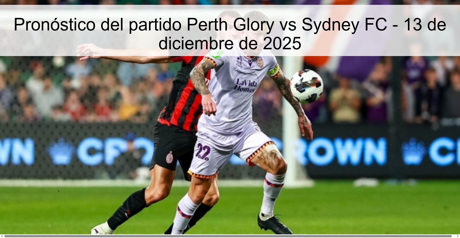 Perth Glory vs Sydney FC Prediction – December 13, 2025
