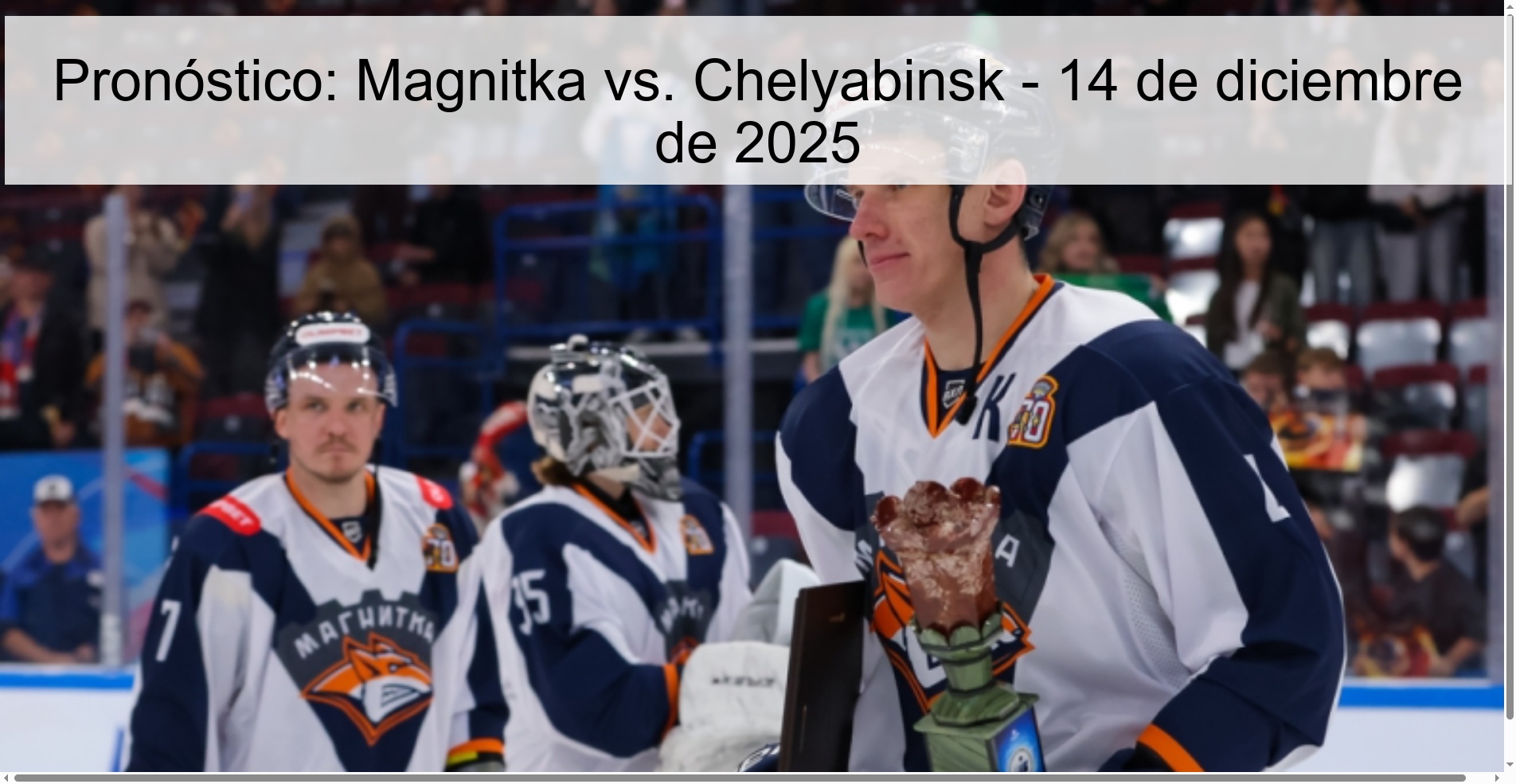 Prediction: Magnitka vs. Chelyabinsk - December 14, 2025