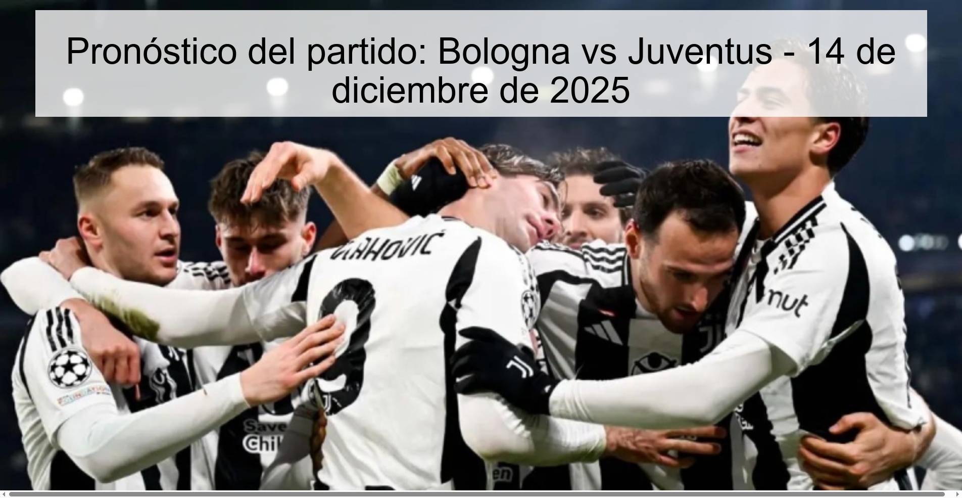Match Prediction: Bologna vs Juventus – December 14, 2025