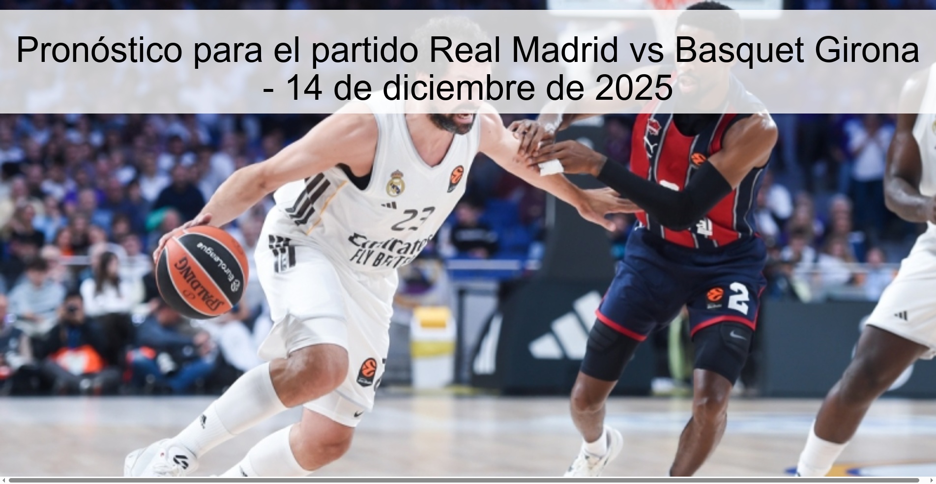 Prediction for the match Real Madrid vs Basquet Girona - December 14, 2025