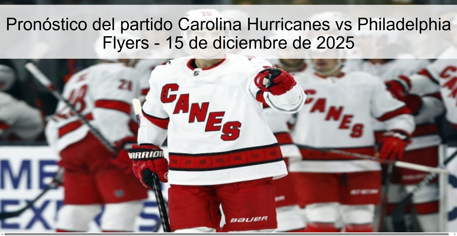 Carolina Hurricanes vs Philadelphia Flyers Prediction – December 15, 2025