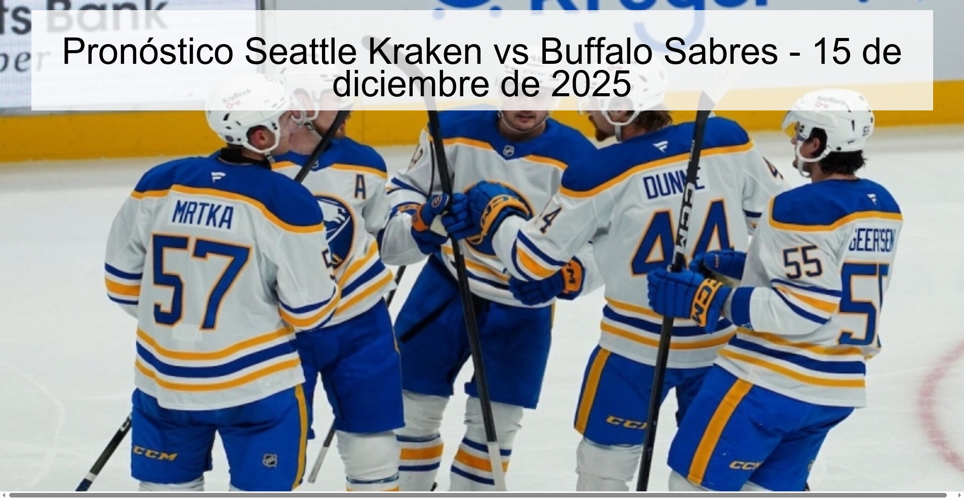 Seattle Kraken vs Buffalo Sabers Prediction – December 15, 2025