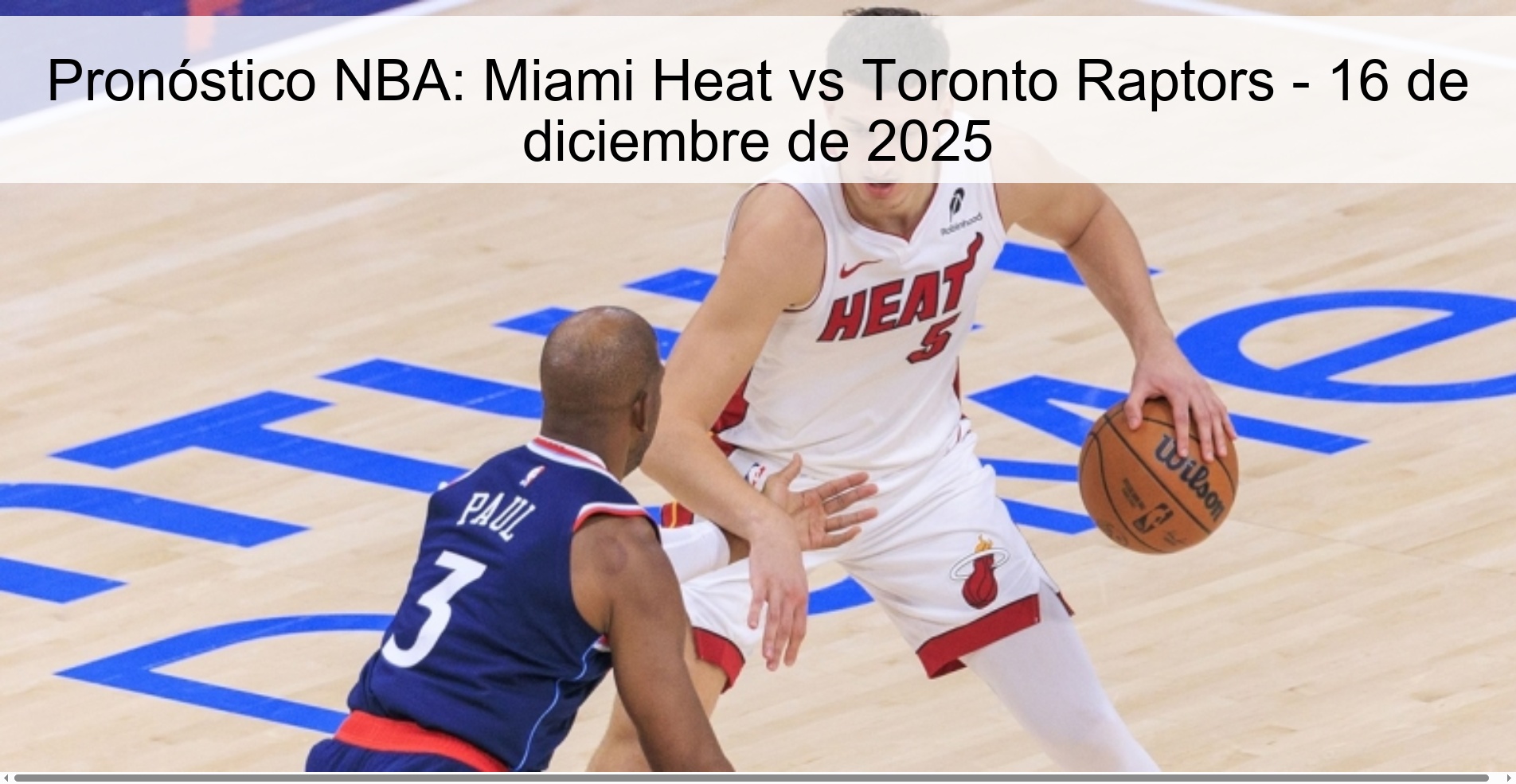 NBA Prediction: Miami Heat vs Toronto Raptors - December 16, 2025