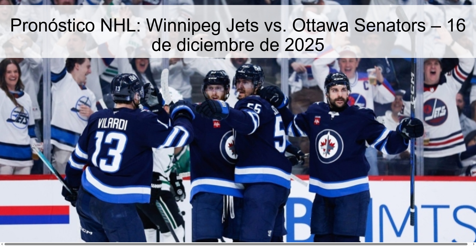 NHL Prediction: Winnipeg Jets vs. Ottawa Senators – December 16, 2025